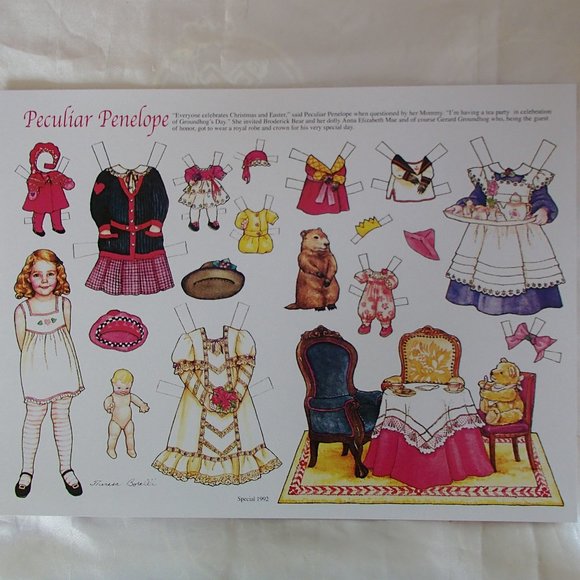 COPY - Theresa Borelli Paper Doll One Sheet Uncut BOGO - Picture 3 of 12